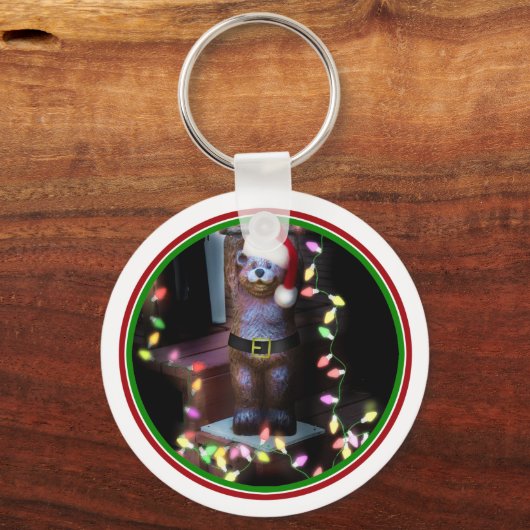 クリスマスライトを使ったウェルカムベア キーホルダー (正面)