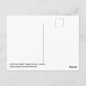 クリスマスライトアットリージェント通り,ロンドンポストカード ポストカード (裏面)