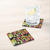 クリスマスライトアップツリーズマグネットドアサイン紙Pl スクエアペーパーコースター (インサイチュ)