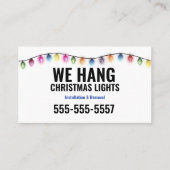 クリスマスライトインストールの名刺 名刺 (正面)