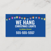 クリスマスライトインストールの名刺 名刺 (正面)