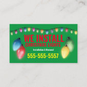 クリスマスライトインストールの名刺 名刺 (正面)