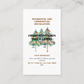 クリスマスライトインストール2 PhotoBusinessカード 名刺 (裏面)