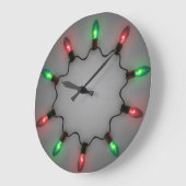 クリスマスライトウォールクロック ラージ壁時計 (傾斜)
