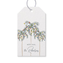 クリスマスライトオンパームツリーズカスタムギフトラベル