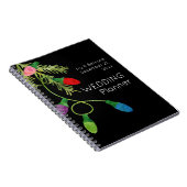 クリスマスライトオンブラックウェディングプランナー ノートブック (右側)