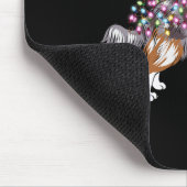 クリスマスライトオーストラリアの羊飼い犬かわいい マウスパッド (コーナー)