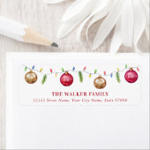 クリスマスライトオーナメント差出人住所ラベル ラベル (インサイチュ)