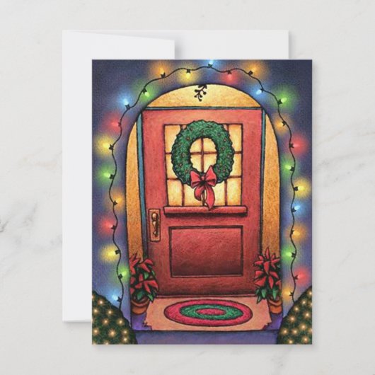 クリスマスライトオープンハウスパーティの招待状 招待状 (正面)