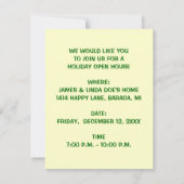 クリスマスライトオープンハウスパーティの招待状 招待状 (裏面)