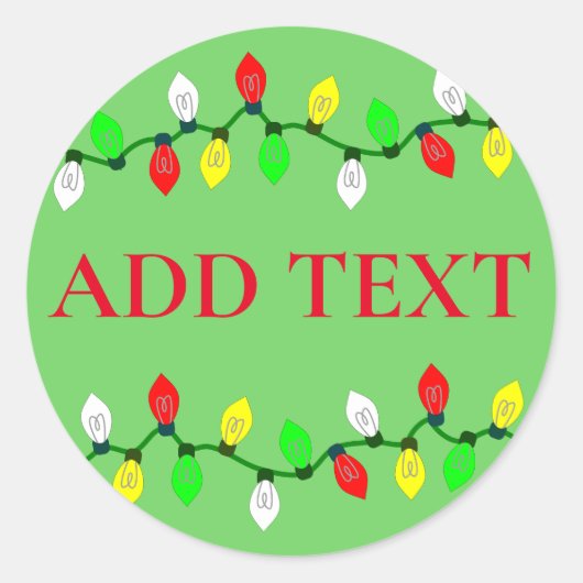 クリスマスライトカスタム ラウンドシール (正面)