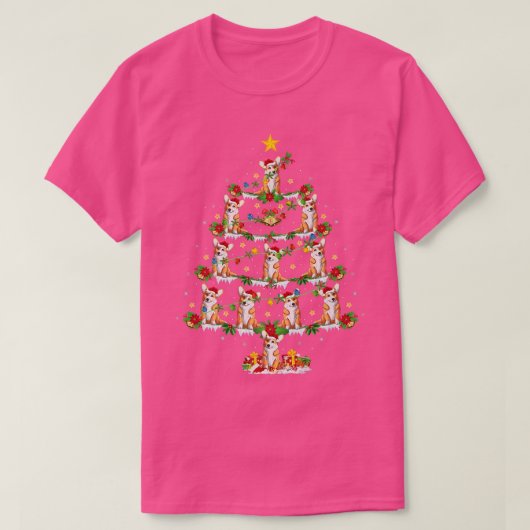 クリスマスライトカーディガンウェルシュコーギードッグクリスマストル Tシャツ (デザイン正面)