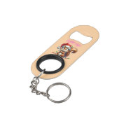 クリスマスライトカード付きフェスティバルリス キーホルダー栓抜き (裏面アングル)
