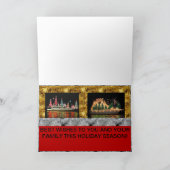 クリスマスライトカード付きボート カード (内部)