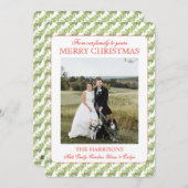 クリスマスライトガーランドワンフォトヴィンテージ シーズンカード (正面/裏面)