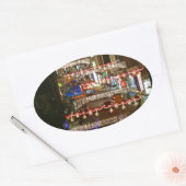 クリスマスライトギルドフォード 楕円形シール (封筒)