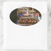 クリスマスライトギルドフォード 楕円形シール (バッグ)