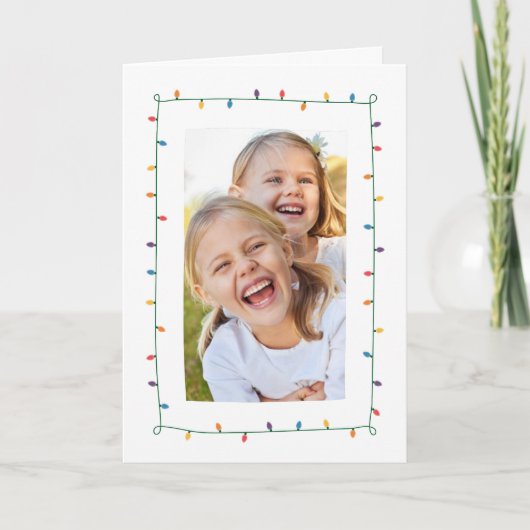 クリスマスライトグリーティングカード シーズンカード (正面)