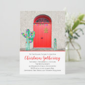 クリスマスライトサウエスタンサウス赤いドア 招待状 (スタンド正面)