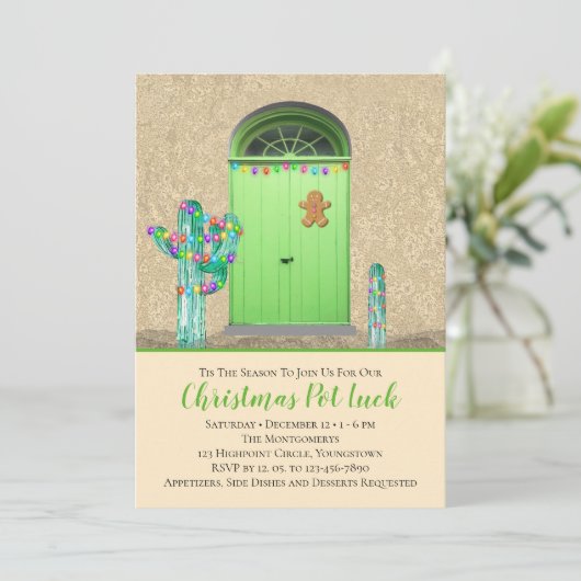 クリスマスライトサウスウエスタンサフサボスサボティホリデーパーティー 招待状 (スタンド正面)