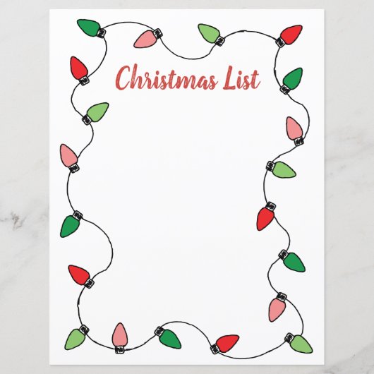 クリスマスライトサンタウィッシュリストテンプレートクリスマス (正面)