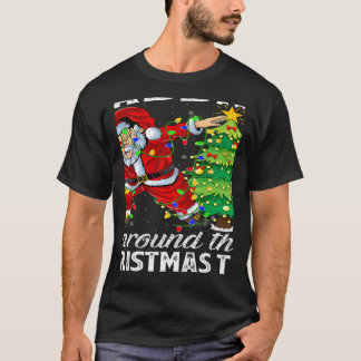 クリスマスライトサンタダビングザのまわりにクリスマスツリー Tシャツ