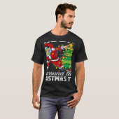 クリスマスライトサンタダビングザのまわりにクリスマスツリー Tシャツ (正面フル)