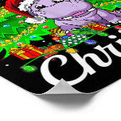 クリスマスライトサンタHにヒポポタマスが欲しい ポスター (角)