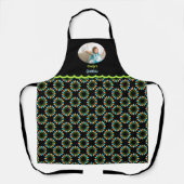 クリスマスライトサークル写真 エプロン (正面)