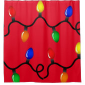 クリスマスライトシャワーカーテン シャワーカーテン (正面)
