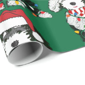 クリスマスライトシーパドードル ラッピングペーパー (ロールコーナー)