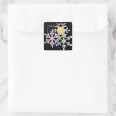 クリスマスライトステッカー スクエアシール (バッグ)