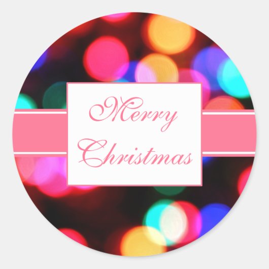 クリスマスライトステッカー ラウンドシール (正面)