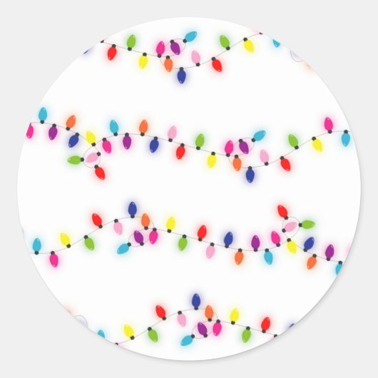 クリスマスライトステッカー ラウンドシール