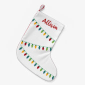 クリスマスライトストッキング スモールクリスマスストッキング (正面 (吊り時))