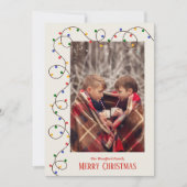 クリスマスライトストランドフォトカード シーズンカード (正面)