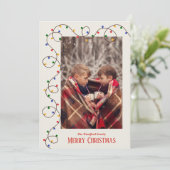 クリスマスライトストランドフォトカード シーズンカード (スタンド正面)