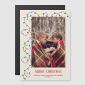 クリスマスライトストランド写真磁気カード (正面/裏面)