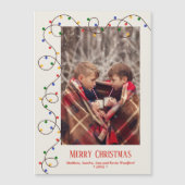 クリスマスライトストランド写真磁気カード (正面)