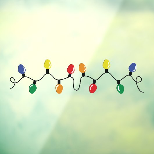 クリスマスライトストリングワイヤ大電球 ウィンドウサイン (シート3)