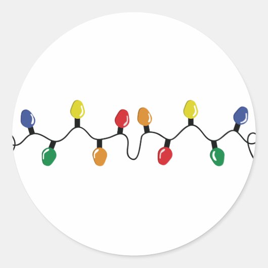 クリスマスライトストリング ラウンドシール (正面)