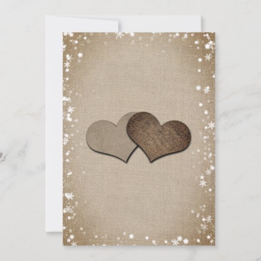 クリスマスライトスノーフレーク結婚ホリデーの写真 セーブザデート (裏面)