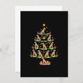 クリスマスライトチェサピークベイレトリエバードッグクリスマス 招待状 (正面/裏面)