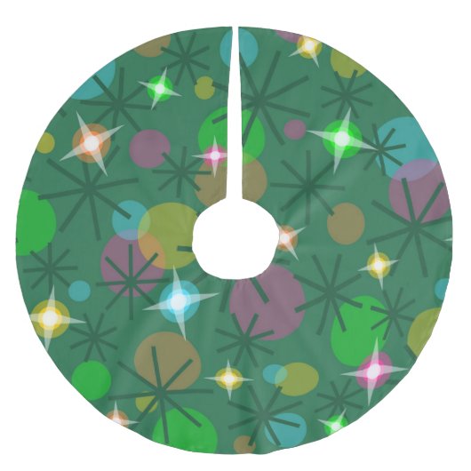 クリスマスライトツリースカート ブラッシュドポリエステルツリースカート (正面)