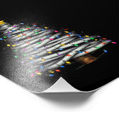 クリスマスライトツリーホリデイ フォトプリント            (角)