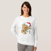クリスマスライトテディベア Tシャツ (正面フル)