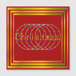 クリスマスライトデザインオン赤と金ゴールド