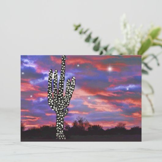 クリスマスライトデザートサグアーロサボス招待状 招待状 (スタンド正面)