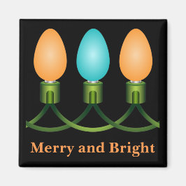 クリスマスライトトリオオレンジとブルーマグネット マグネット