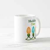 クリスマスライトトリオオレンジとブルー コーヒーマグカップ (正面右)